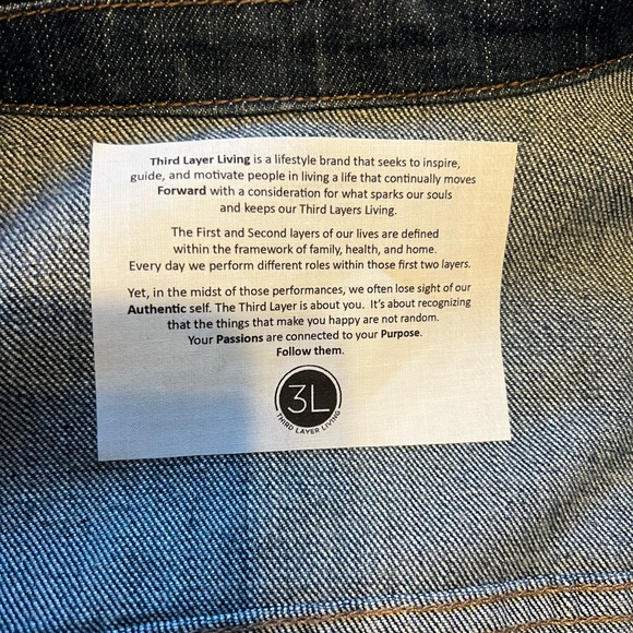 Custom Jean jacket with Native American chief sequin embellishment - Picture 4 of 6